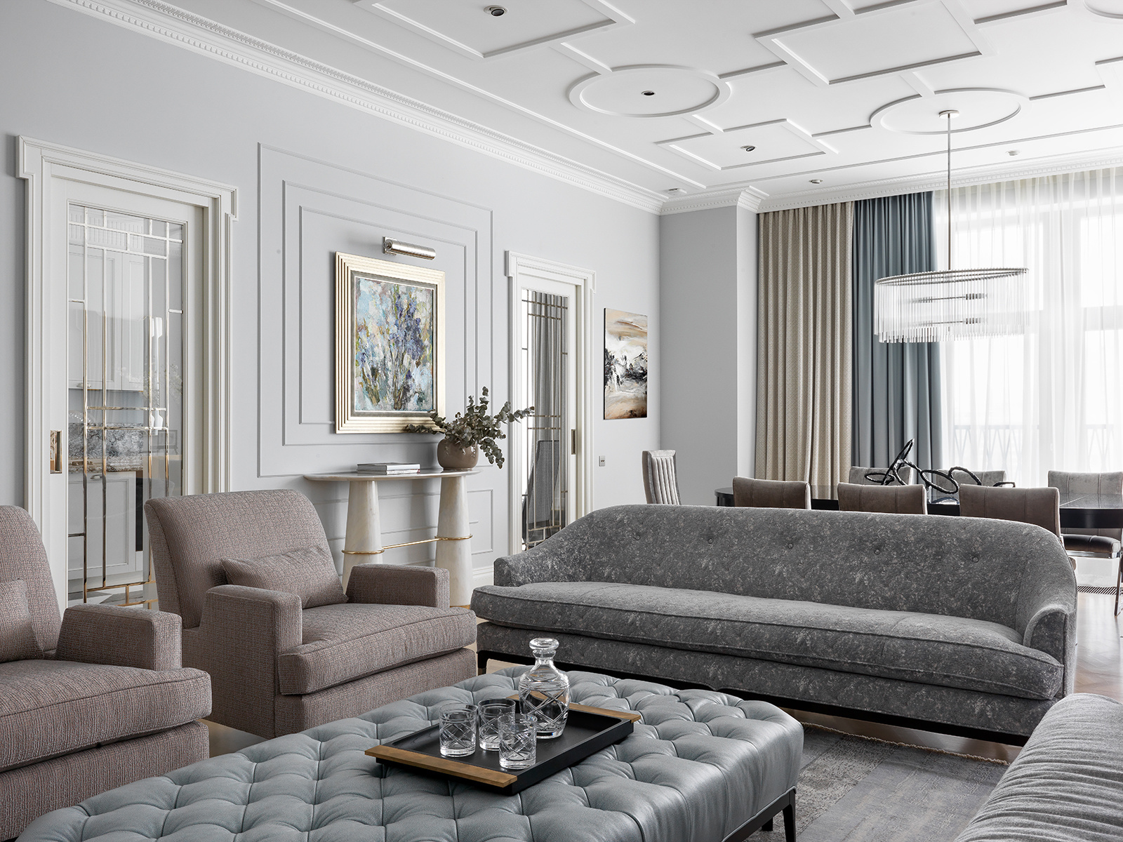 Extraordinary Art Deco Living Room Images
